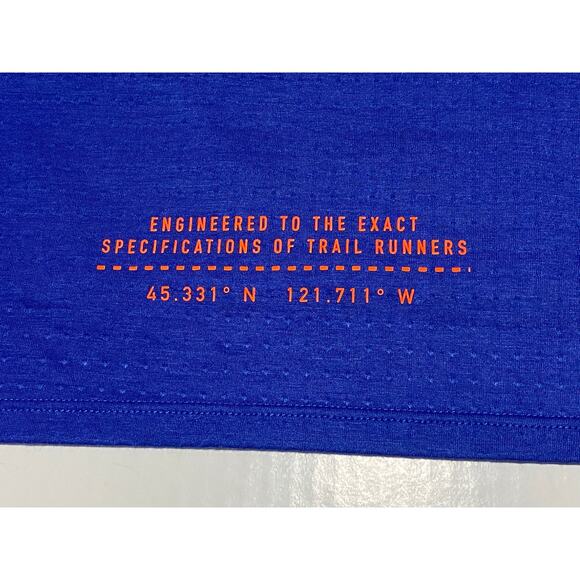 Nike Rise 365 Trail Running Shirt Size 2XL Blue DJ0600-430 Lightweight - Picture 7 of 9